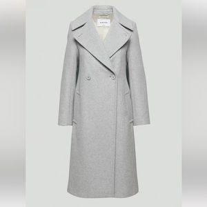 Aritizia babaton Benton wool coat jacket small gray peacoat